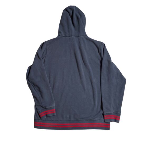 Abercrombie And Fitch Men’s Hoodie Sweatshirt Size XL Navy Blue Moose Y2K? - Picture 9 of 16